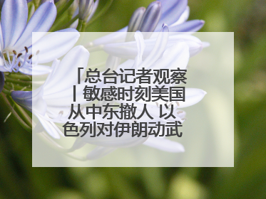 总台记者观察丨敏感时刻美国从中东撤人 以色列对伊朗动武条件已成熟？